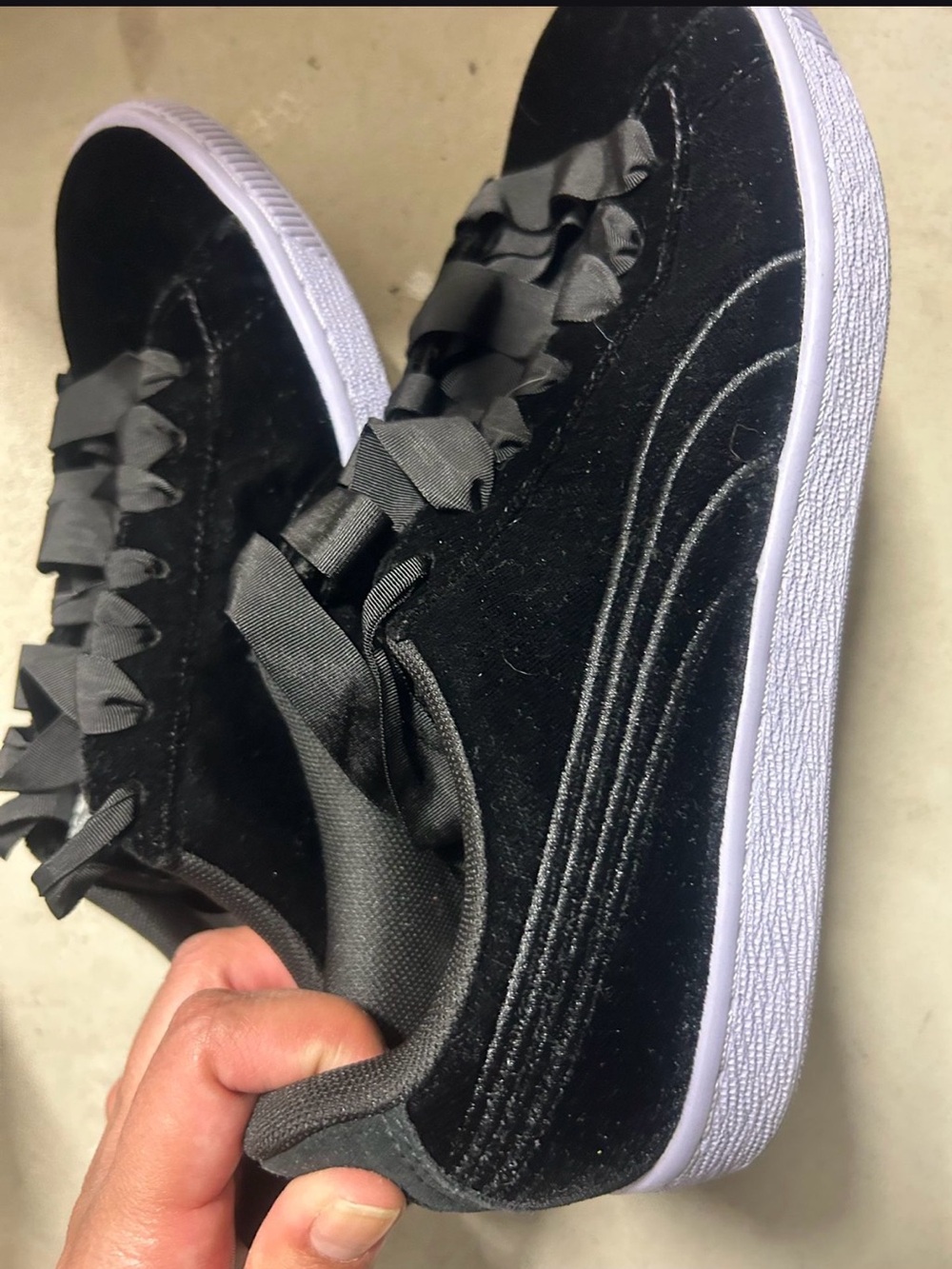 Puma Black Low-Top Sneakers with Branded Insole